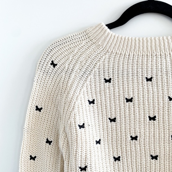 Zara Embroidered Butterfly Sweater - Picture 4 of 7